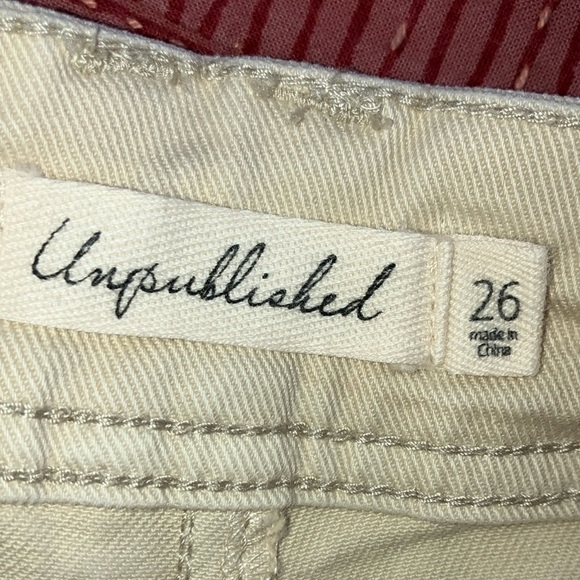 Unpublished size 26 wide leg cream / off white women’s Trousers / chinos - Picture 2 of 16